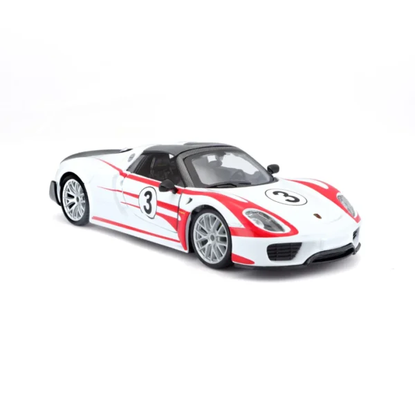 Bburago 1/24 Scale Porsche 918 Weissach Diecast Car Model for 14+ Year - Image 4