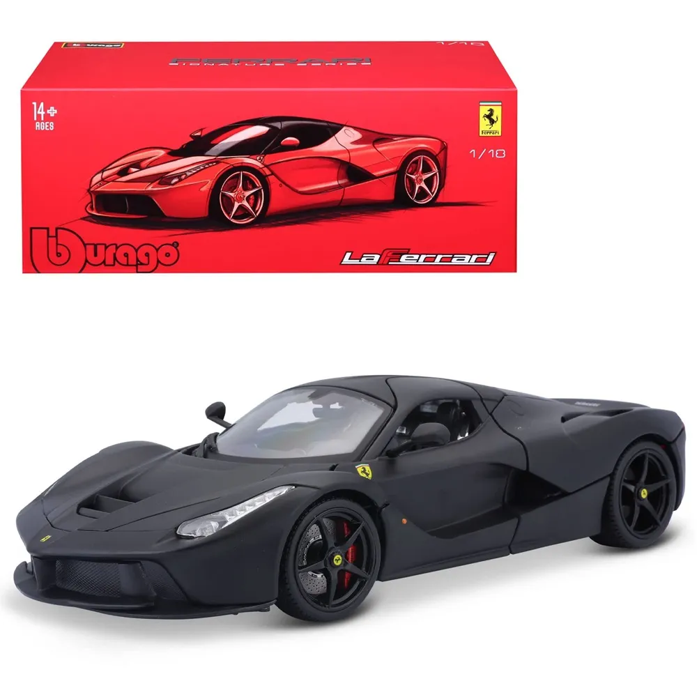 Bburago Signature Series - 1/18 Scale La Ferrari Diecast Car Model (Black)