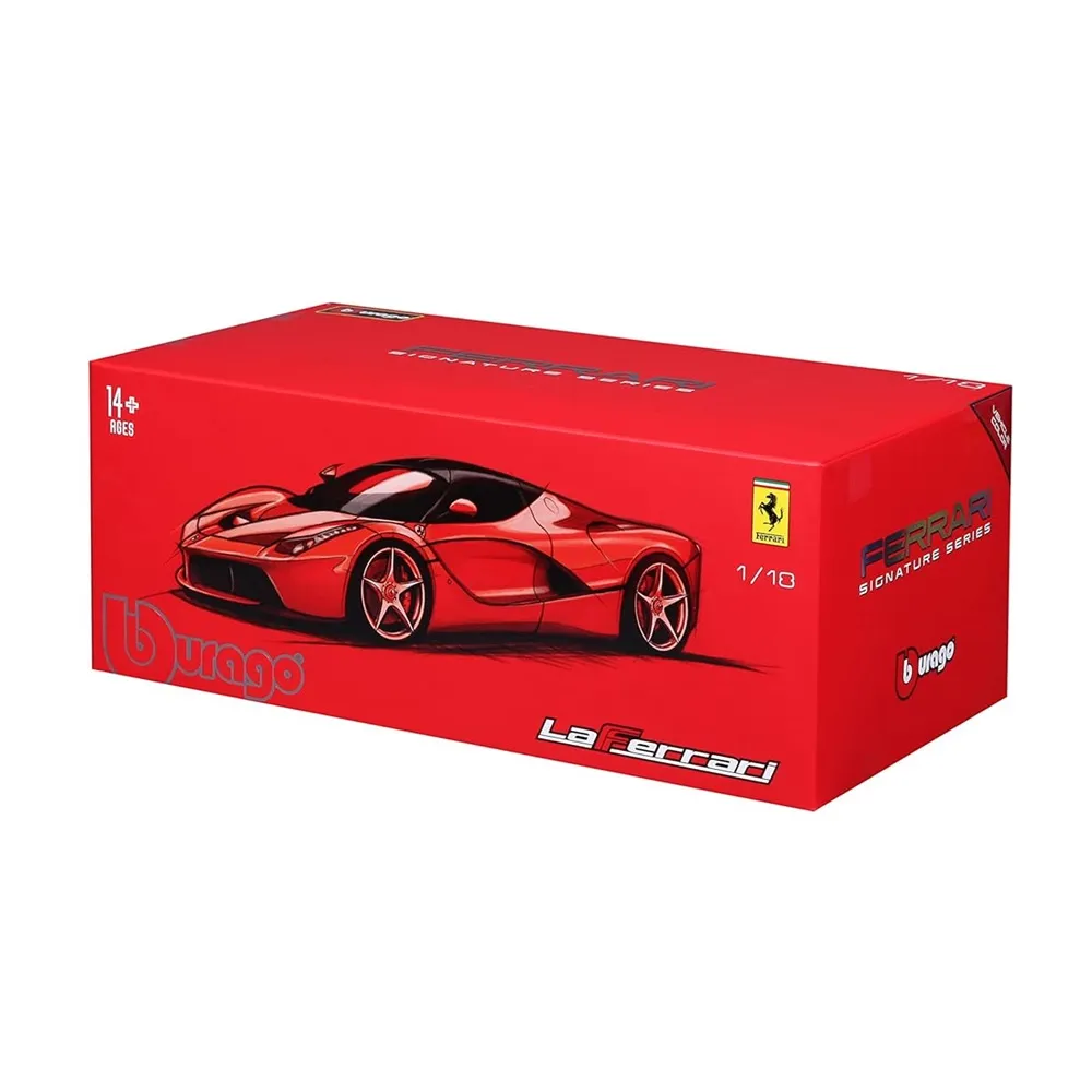 Bburago Signature Series - 1/18 Scale La Ferrari Diecast Car Model (Red) - Image 5
