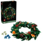 lego icons 10340 wreath home decor building set for adults - flowers