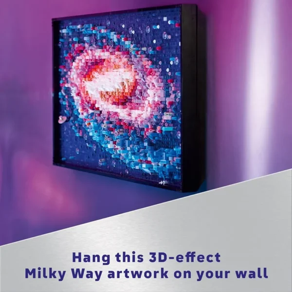 Lego Art 31212 The Milky Way Galaxy Wall Art Building Blocks Set for Adults 18+ Years (3091 Pcs) - Image 4