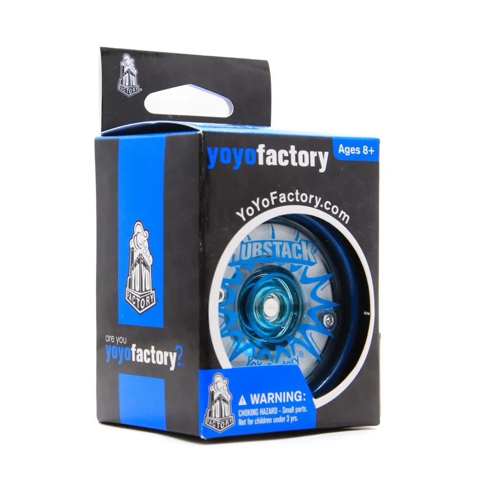 Yoyofactory Hubstack Yoyo - Easiest Way to do DNA - Blue - Maya Toys