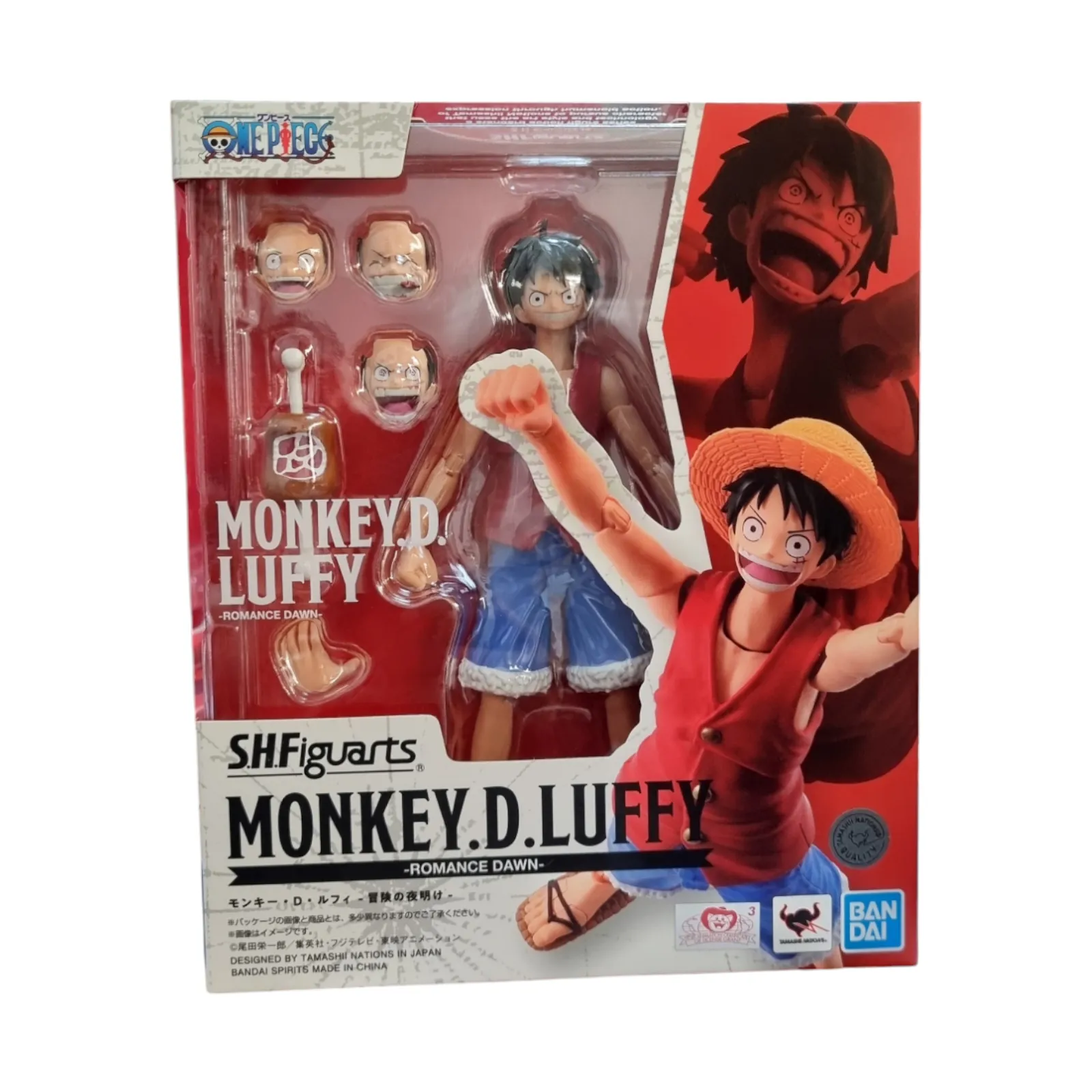 One Piece Monkey.D.Luffy Romance Dawn S.H.Figuarts Action Figure by Tamashii Nations Bandai 15+ Years - Image 8