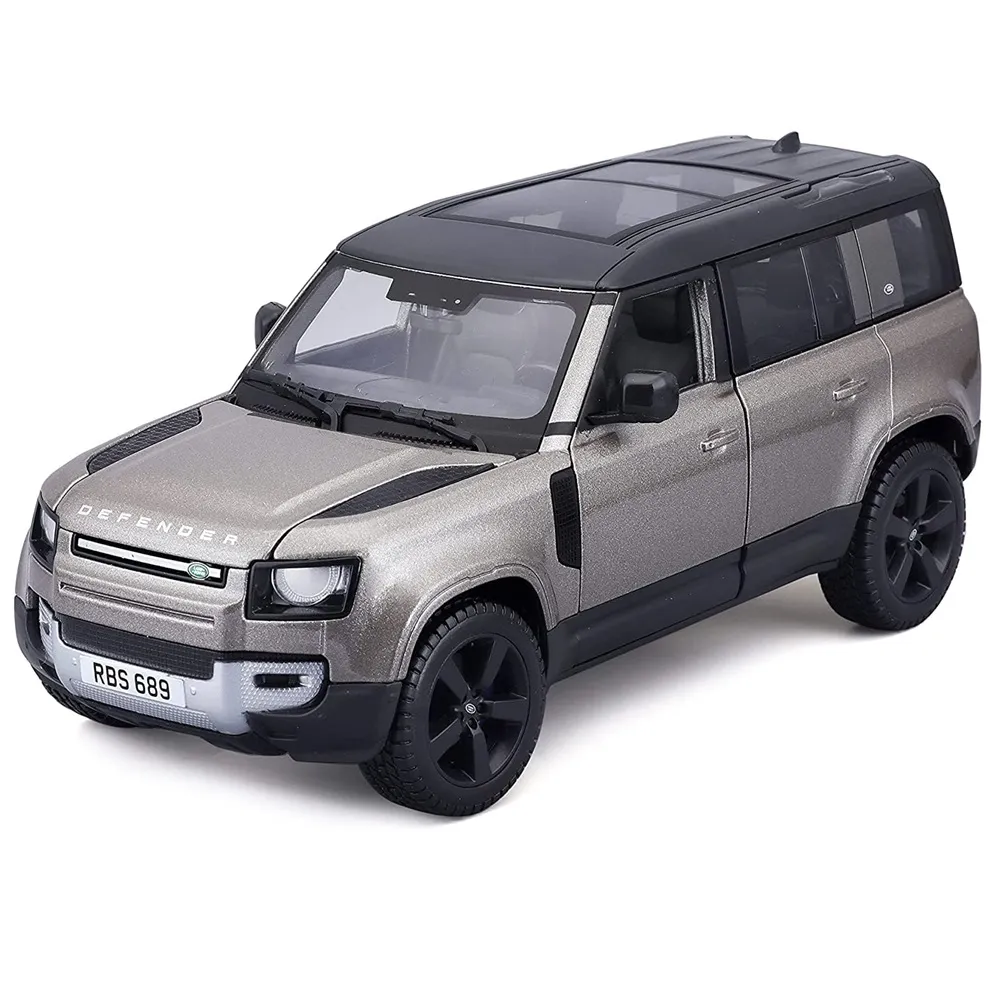 bburago 1/24 scale 2022 land rover defender silver
