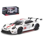 bburago 1:43 scale porsche 911 rsr white diecast model