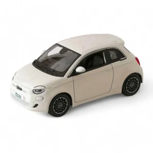Bburago 1/24 Scale 2023 Fiat 500c Diecast Car Model for 14+ Years (White)
