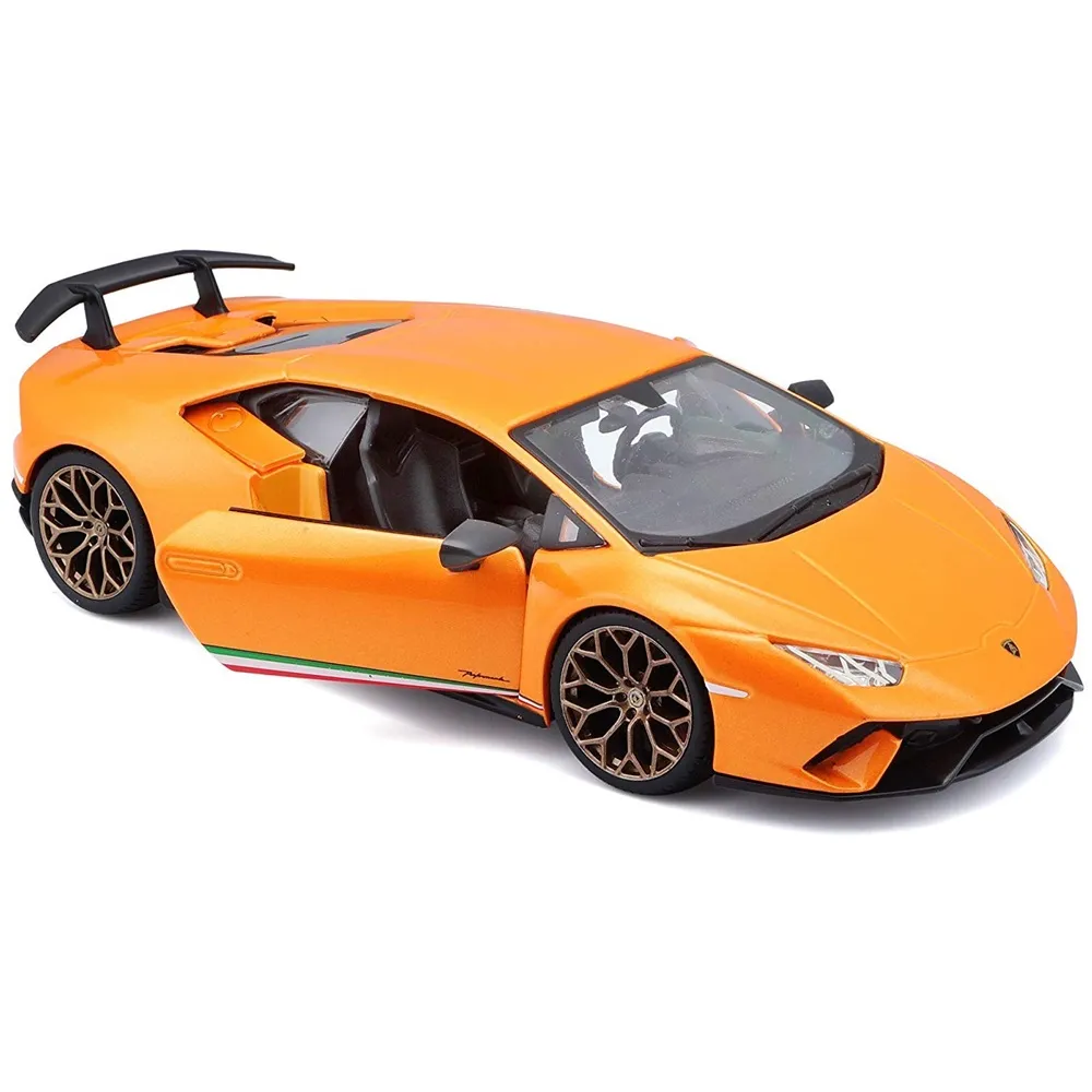 Bburago 1/24 Scale Lamborghini Huracan Performante (Orange) Diecast Car Model for 14+ Years - Image 2