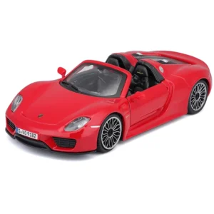 Bburago 1/24 Scale Porsche 911 Spyder Red Diecast Model