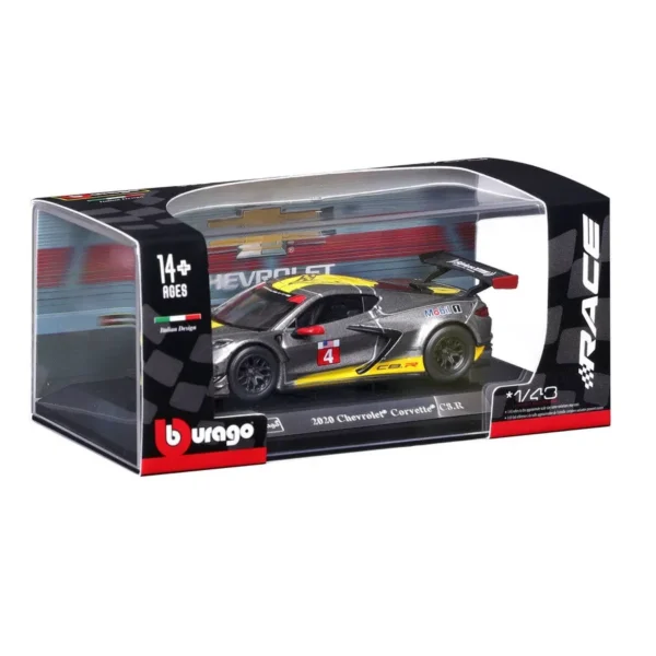 Bburago 1/43 Scale Chevrolet Corvette C8.R Diecast Car Model for 14+ Years - Image 5