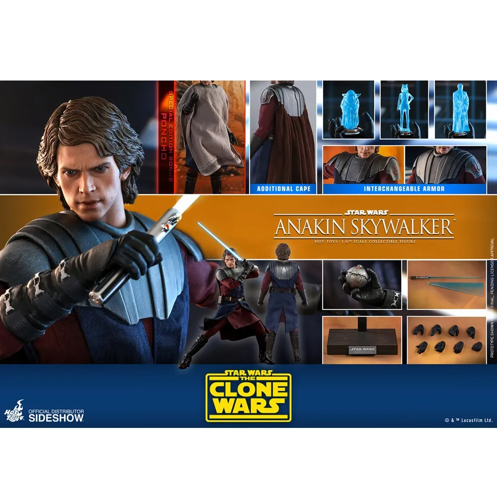 Hot Toys 1/6 Scale Anakin Skywalker from Star Wars (Exclusive Edition) Collectible Figure for 15+ Years - Image 5