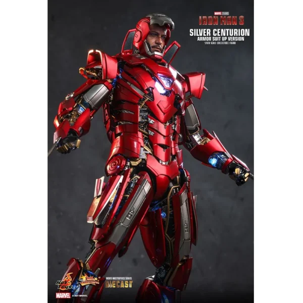 Silver Centurion (Armor Suit Up Version) Sixth Scale Figure by Hot Toys - Marvel Iron Man - Image 7