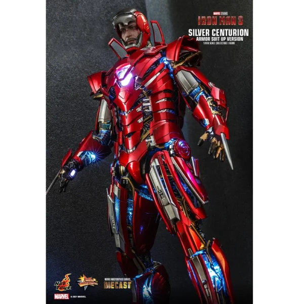 Silver Centurion (Armor Suit Up Version) Sixth Scale Figure by Hot Toys - Marvel Iron Man - Image 9