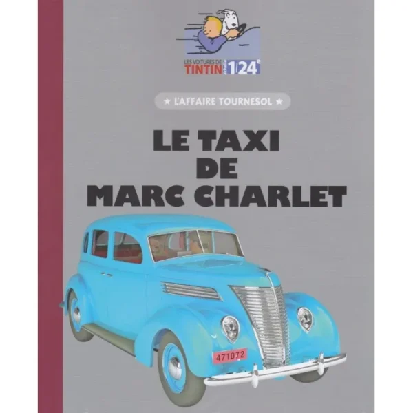 Tintin Car #58 1/24 Scale Cab of Marc Charlet Diecast Car Model for Collectors 14+ Years - Image 5