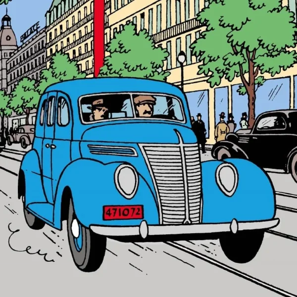 Tintin Car #58 1/24 Scale Cab of Marc Charlet Diecast Car Model for Collectors 14+ Years - Image 4
