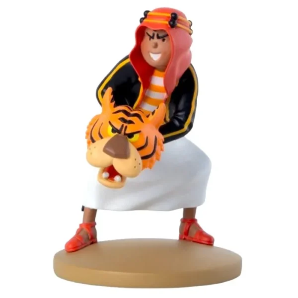 Tintin Resin Statue - Abdullah with Tiger's Head (Height 9 cms) #42250