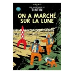 tintin poster the explorers of the moon