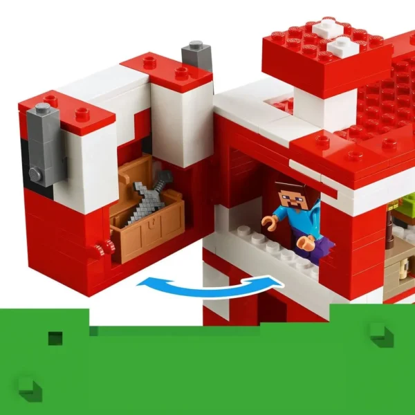 LEGO Minecraft 21270 The Mooshroom House Gamer Building Set for 8 ...