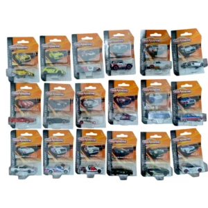 Majorette Racing Cars Set of 18 Unique Diecast Car Models for Age 3+ Years