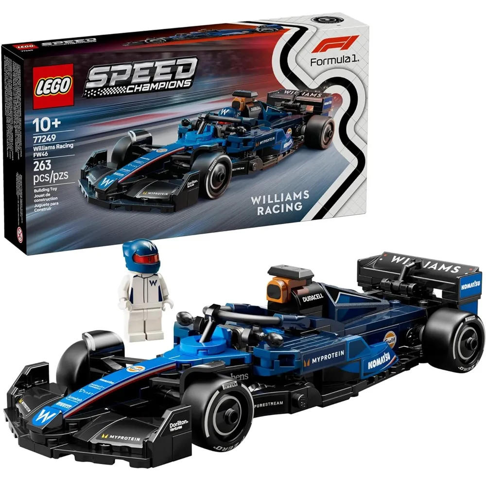 lego speed champions 77249 williams racing formula 1 car model building kit