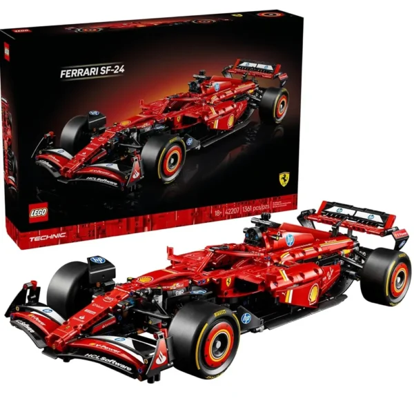 lego technic ferrari sf-24 f1 car building set 42207