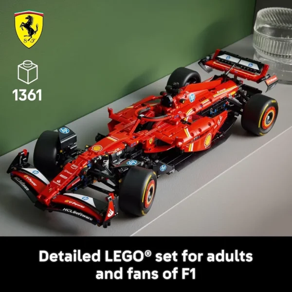 Lego Technic 42207 Ferrari SF-24 F1 Model Car Kit - Building Set for Adults, Ages 18+ with Realistic Features - Image 2