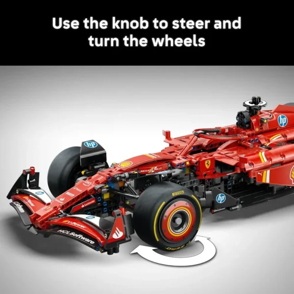Lego Technic 42207 Ferrari SF-24 F1 Model Car Kit - Building Set for Adults, Ages 18+ with Realistic Features - Image 3
