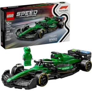 Lego Speed Champions 77245 Aston Martin Aramco F1 AMR24 Race Car Building Set for 10+ Years (269 Pcs)