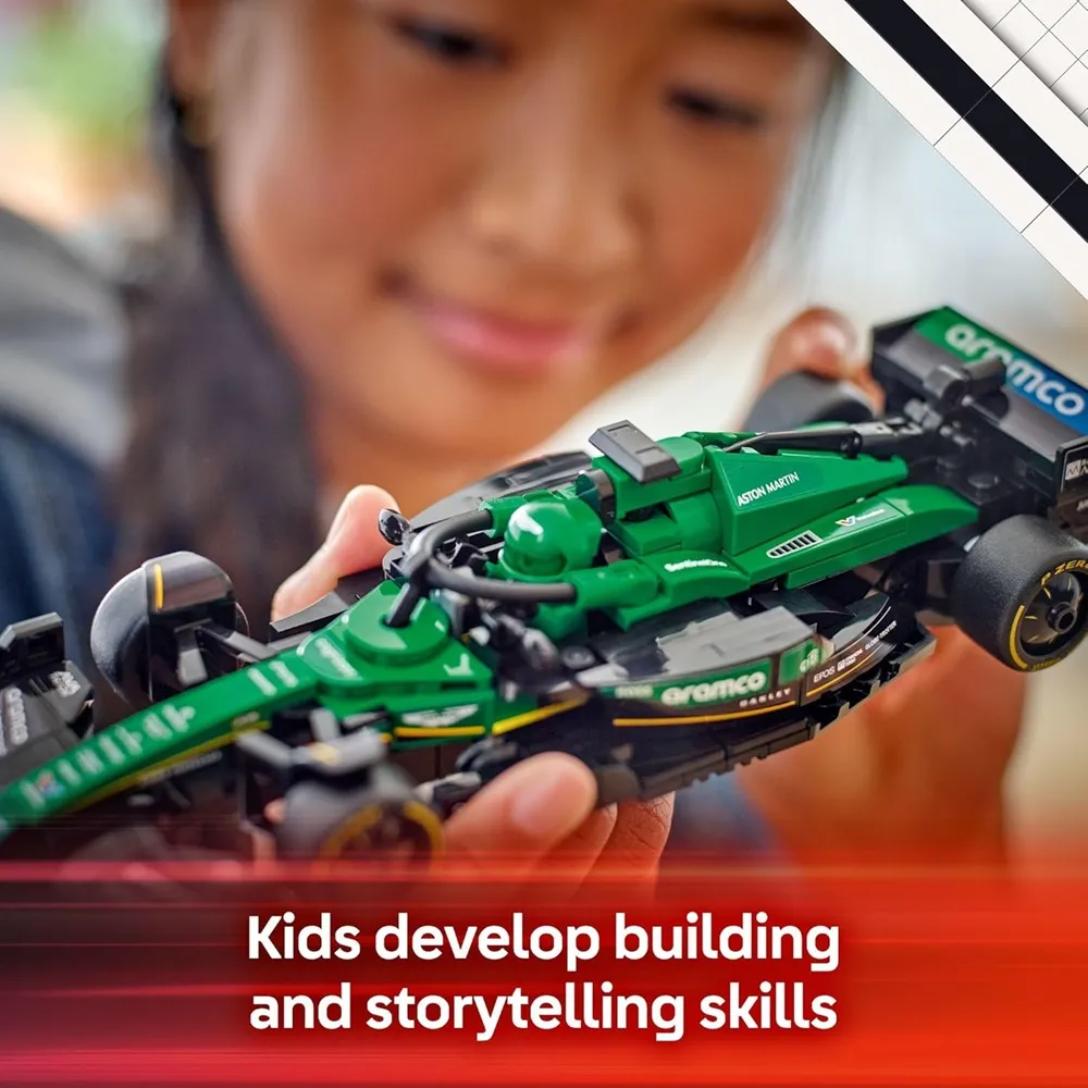 Lego Speed Champions 77245 Aston Martin Aramco F1 AMR24 Race Car Building Set for 10+ Years (269 Pcs) - Image 4