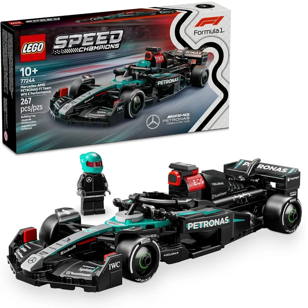 Lego Speed Champions 77244 Mercedes-AMG F1 W15 Race Car Building Set for 10+ Years (267 Pcs)
