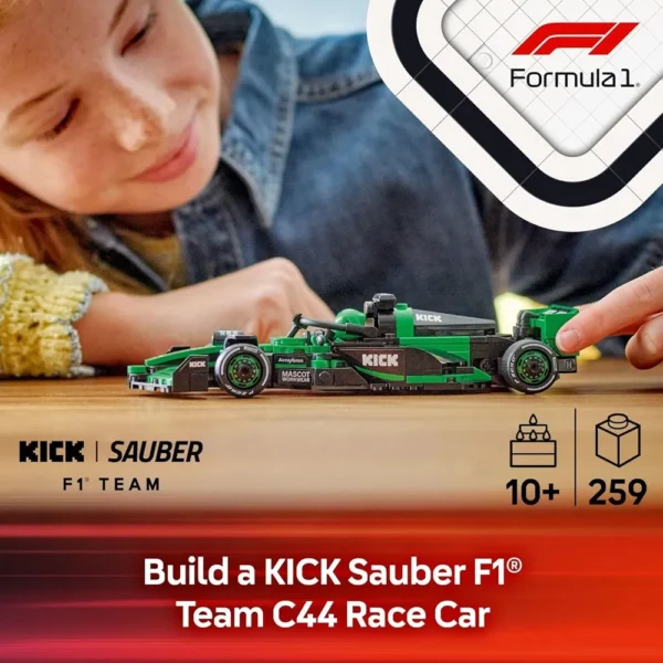 Lego Speed Champions 77247 Kick Sauber F1 Team C44 Race Car Building Set for 10+ Years (259 Pcs) - Image 4
