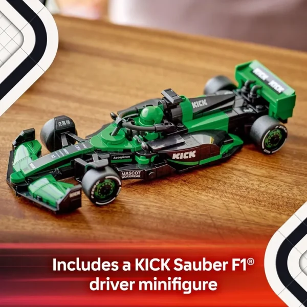 Lego Speed Champions 77247 Kick Sauber F1 Team C44 Race Car Building Set for 10+ Years (259 Pcs) - Image 2