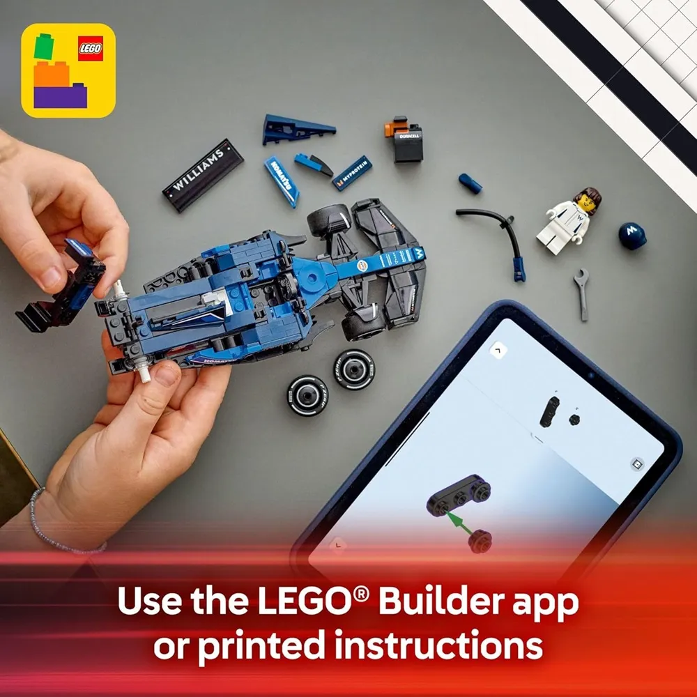 Lego Speed Champions 77249 Williams Racing FW46 F1 Race Car Building Set for 10+ Years (263 Pcs) - Image 3