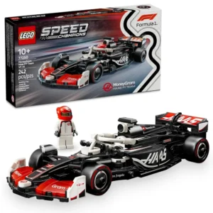 Lego Speed Champions 77250 MoneyGram Haas F1 Team VF-24 Race Car Building Set for 10+ Years (242 Pcs)