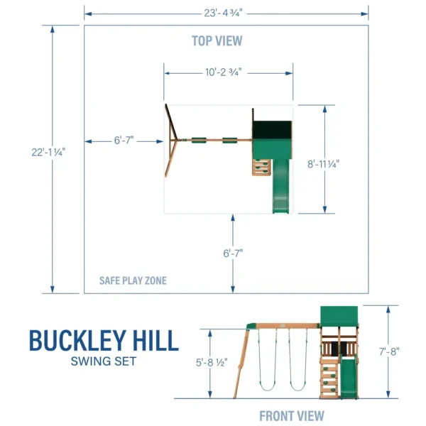 buckley wooden playset nu backyard discovery