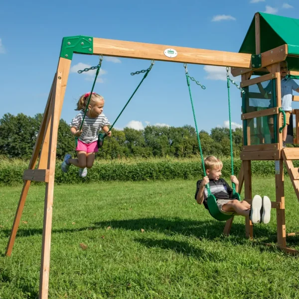 Backyard Discovery Buckley Hill Wooden Swing Set for Kids - Image 6