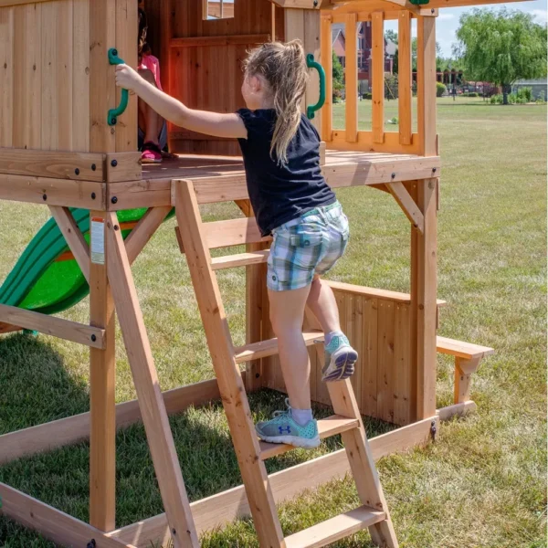 Backyard Discovery Montpelier Wooden Swing Set for Kids - Image 7