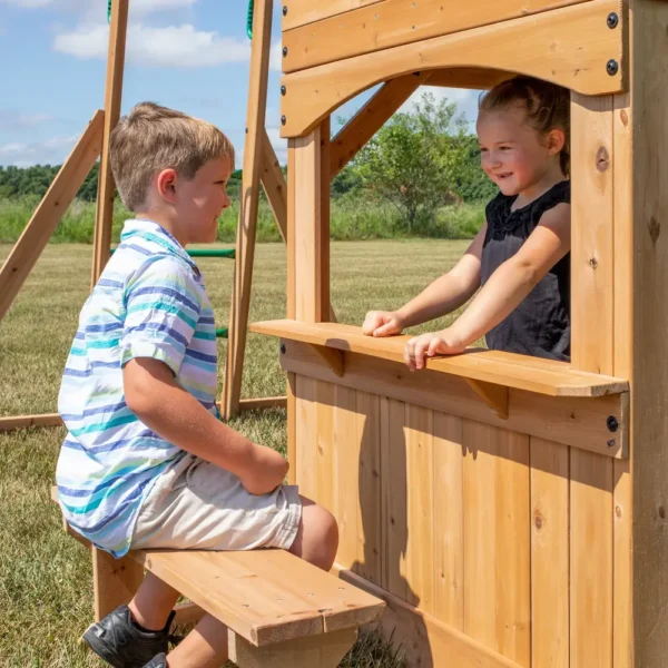 Backyard Discovery Montpelier Wooden Swing Set for Kids - Image 6