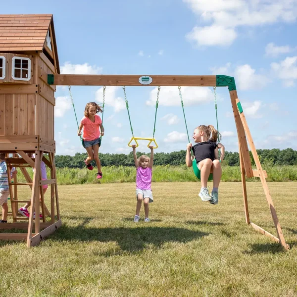 Backyard Discovery Montpelier Wooden Swing Set for Kids - Image 2