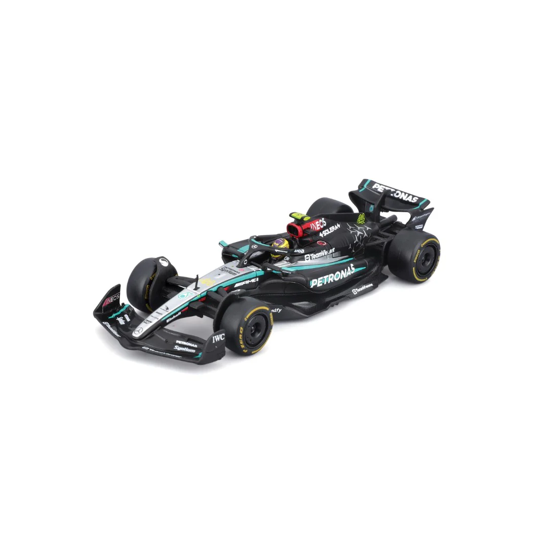 Modellino Mercedes-AMG F1 W15 Hamilton 1:43 - Bburago, Nero/Grigio, #44 2024 - Foto 3