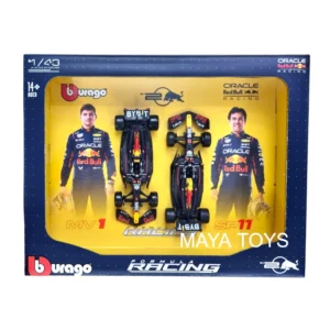Bburago 1/43 Oracle Red Bull Racing RB20 Set of 2 F1 Models - Max Verstappen & Sergio Perez