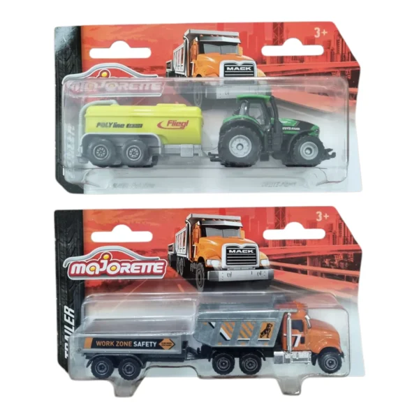 Majorette Trailer Combo - Mack Granite & Feutz Fahr Tractor for 3+ Years
