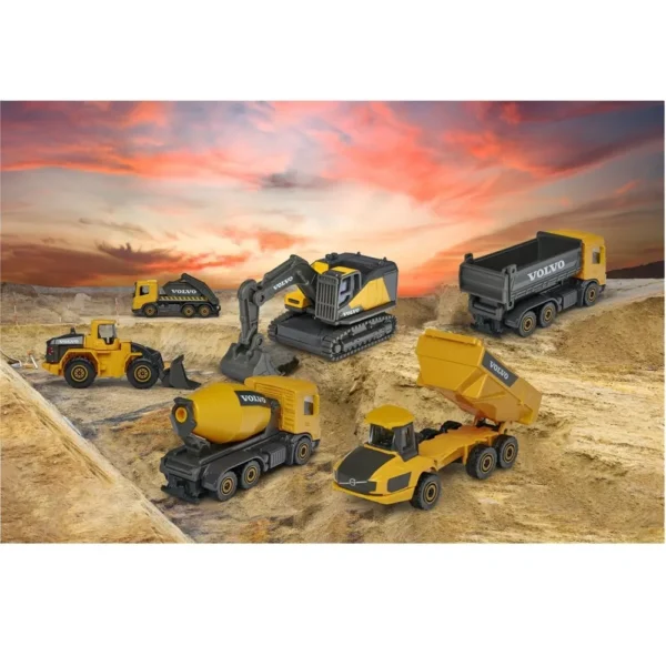 Majorette Volvo Construction Bundle (6 Diecast Models) for 3+ Years - Image 5