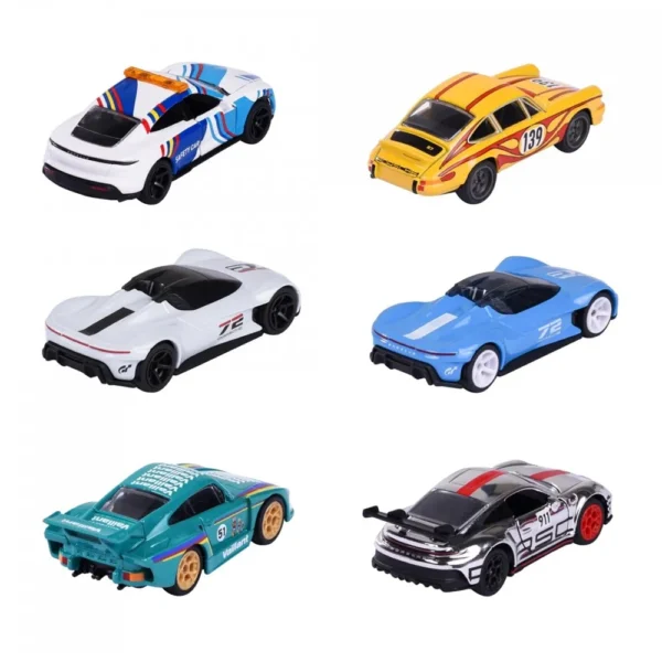 Majorette Porsche Deluxe Edition - Set of 6 Diecast Car Models for 3+ Years - Image 3