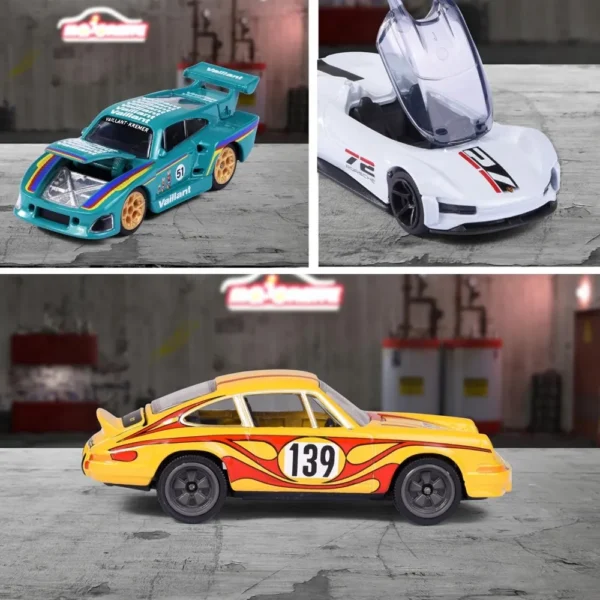 Majorette Porsche Deluxe Edition - Set of 6 Diecast Car Models for 3+ Years - Image 6