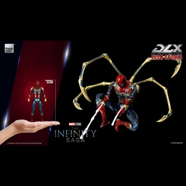 ThreeZero DLX Iron Spiderman Action Figure Marvel Studios: The Infinity Saga for Collectors 15+ Years - Image 13