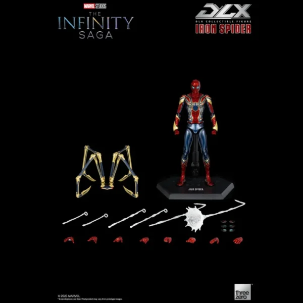 ThreeZero DLX Iron Spiderman Action Figure Marvel Studios: The Infinity Saga for Collectors 15+ Years - Image 11