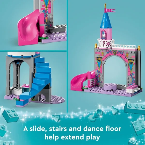 Lego Disney Aurora's Castle 43211 Building Toy Set (187 Pieces) - Image 4