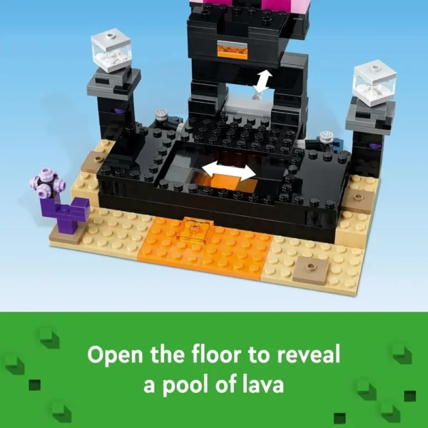 Lego Minecraft 21242 The End Arena Building Set for 8+ Years - Player-vs-Player Battle Playset with Lava - Image 3