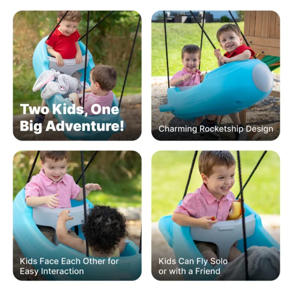 Step2 Rocket Swing for Two for Toddlers (9 months to 3 Year) - Image 4