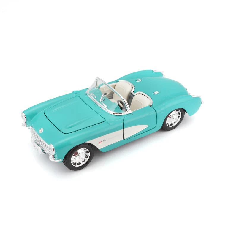 Maisto 1:24 Scale 1957 Chevrolet Corvette Diecast Car Model for Collectors 14+ Years (Sea Green) - Image 2